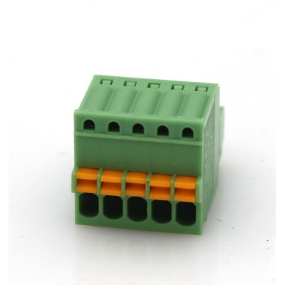 Top Wire Entry 2 Position With Spring Clamp Termination 15edgkd-2.5-2p 2.5mm Pitch Pluggable Pcb Terminal Block Connector